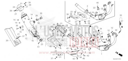 EXHAUST MUFFLER CRF1100D3R de 2024